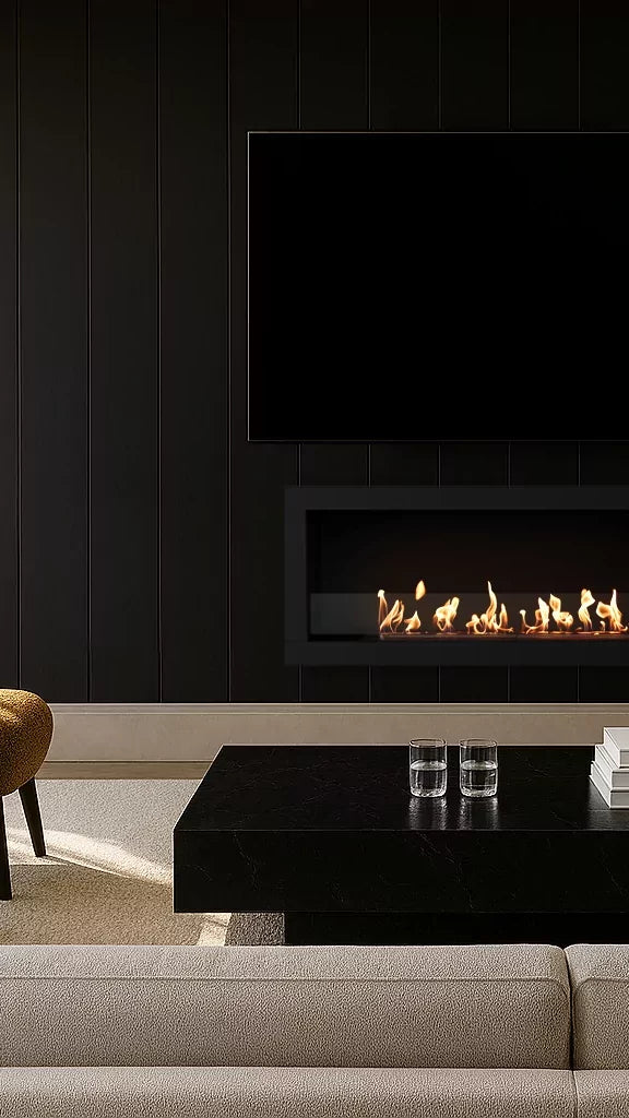 EcoSmart Fire Frame 600SS installed in a residential living space
