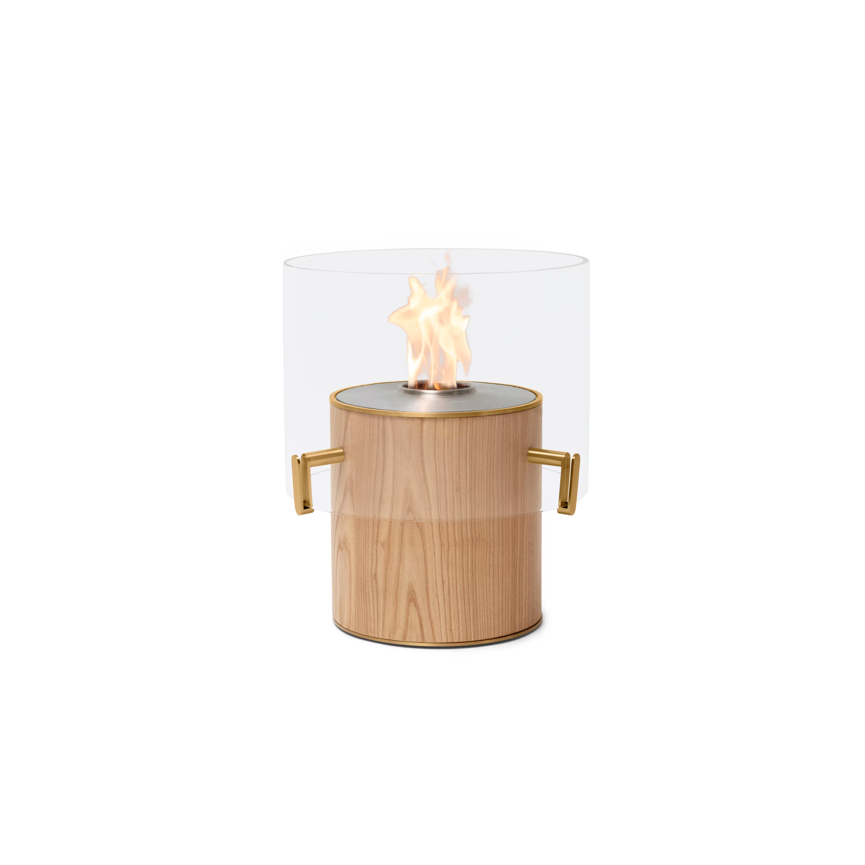 EcoSmart Fire Pillar 3L designer fireplace in Oak