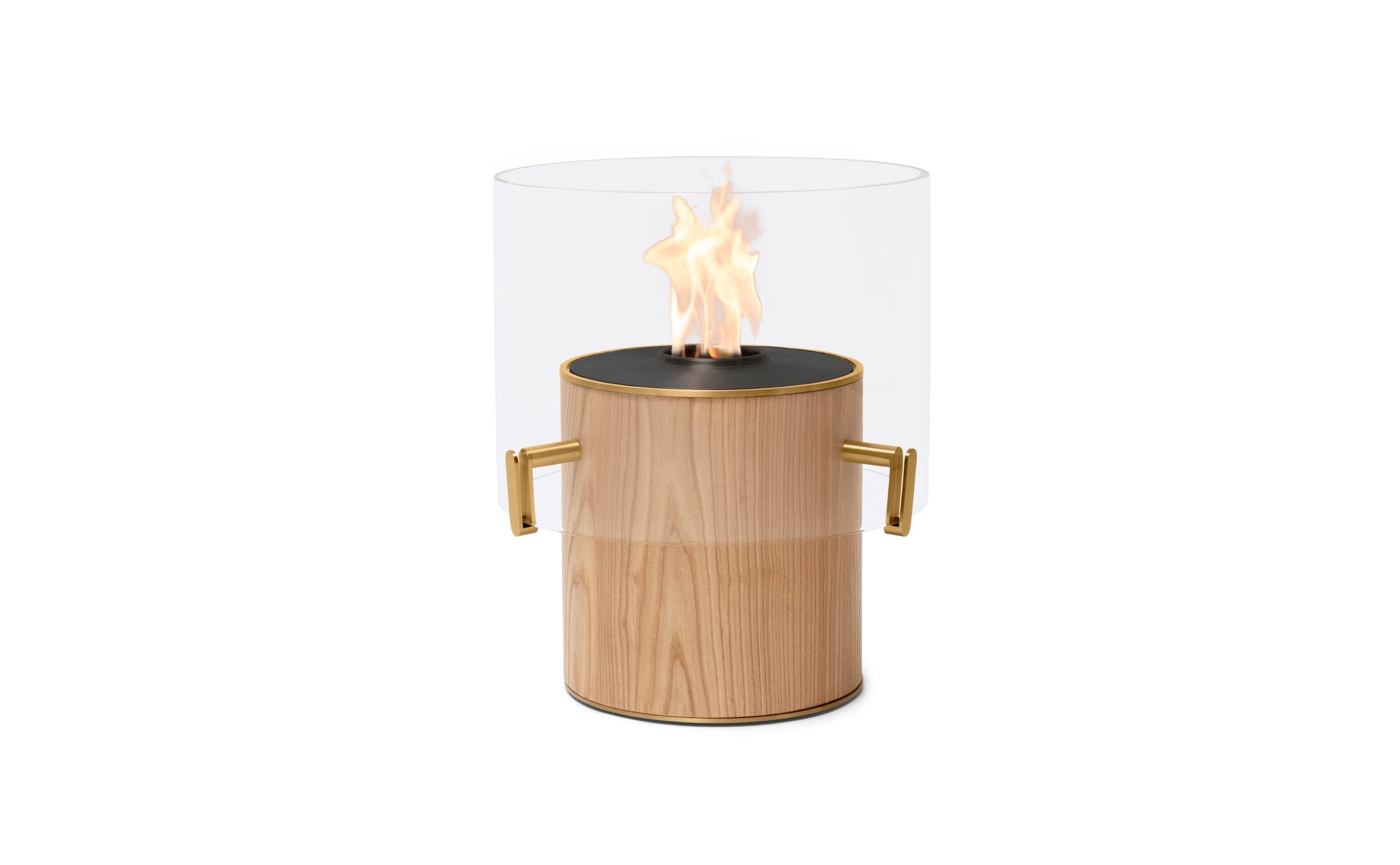 EcoSmart Fire Pillar 3L Oak with black burner