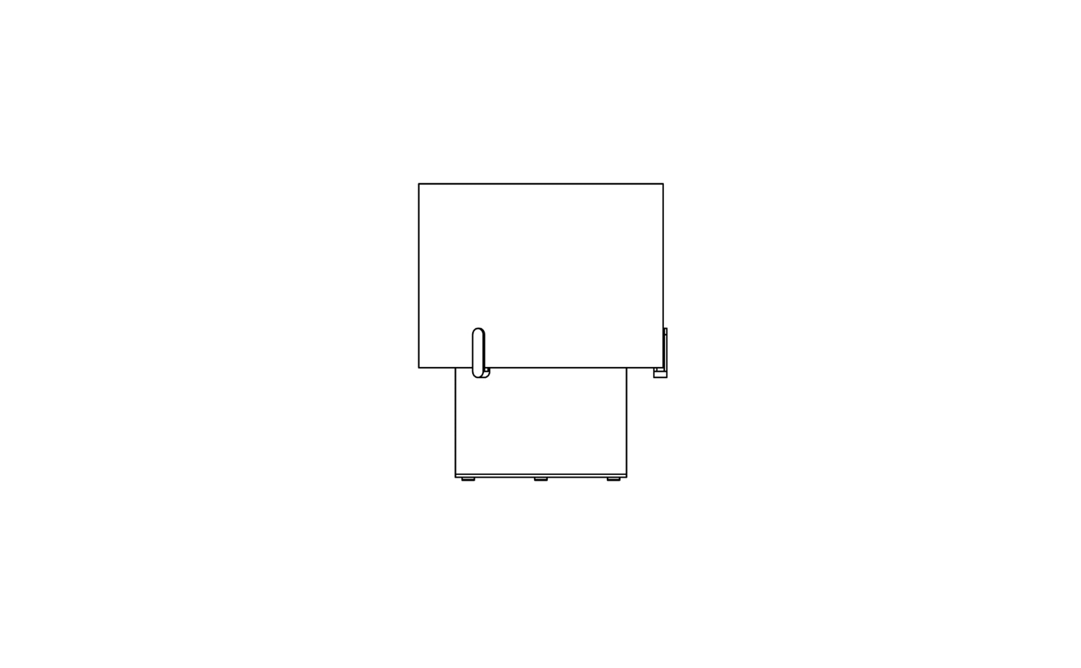 EcoSmart Fire Pillar 3L side dimensions