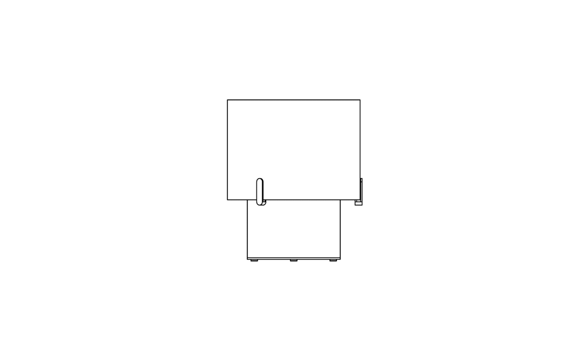EcoSmart Fire Pillar 3L side dimensions