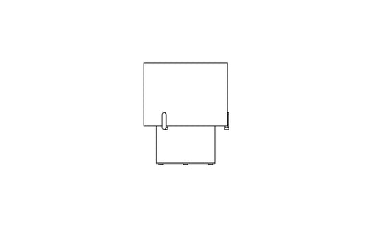 EcoSmart Fire Pillar 3L side dimensions
