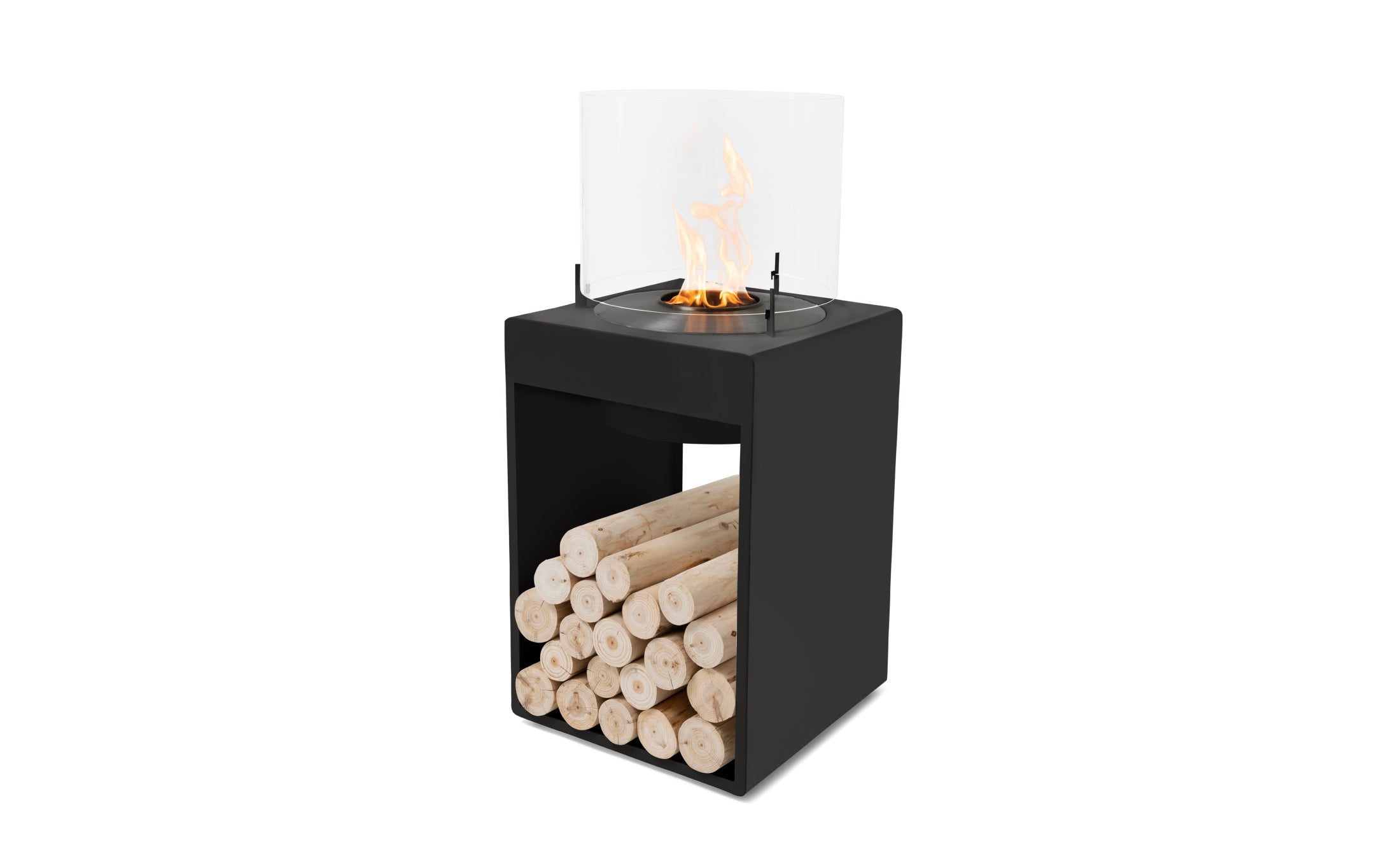 EcoSmart Fire Pop 8T Black with black burner