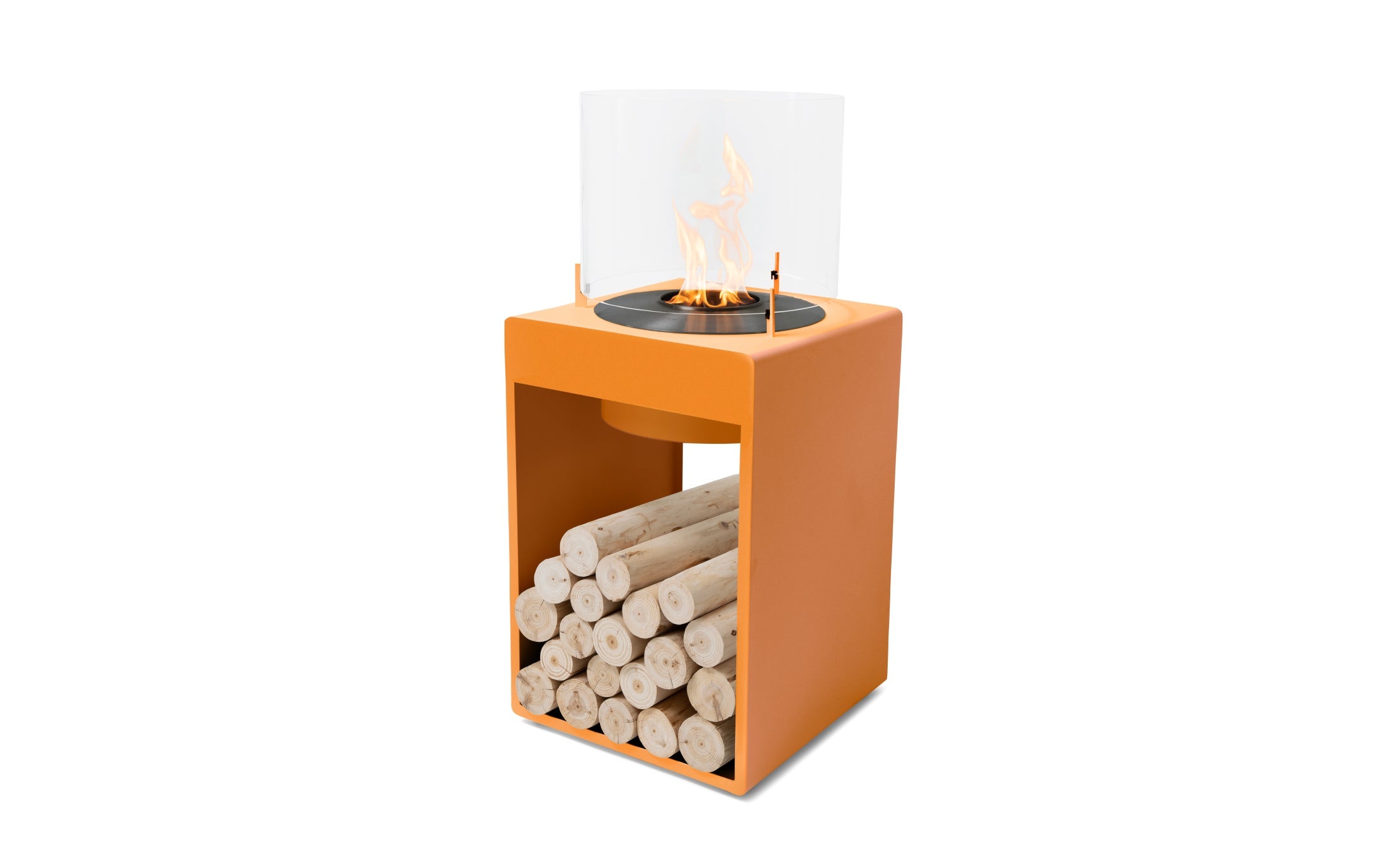 EcoSmart Fire Pop 8T Orange with black burner