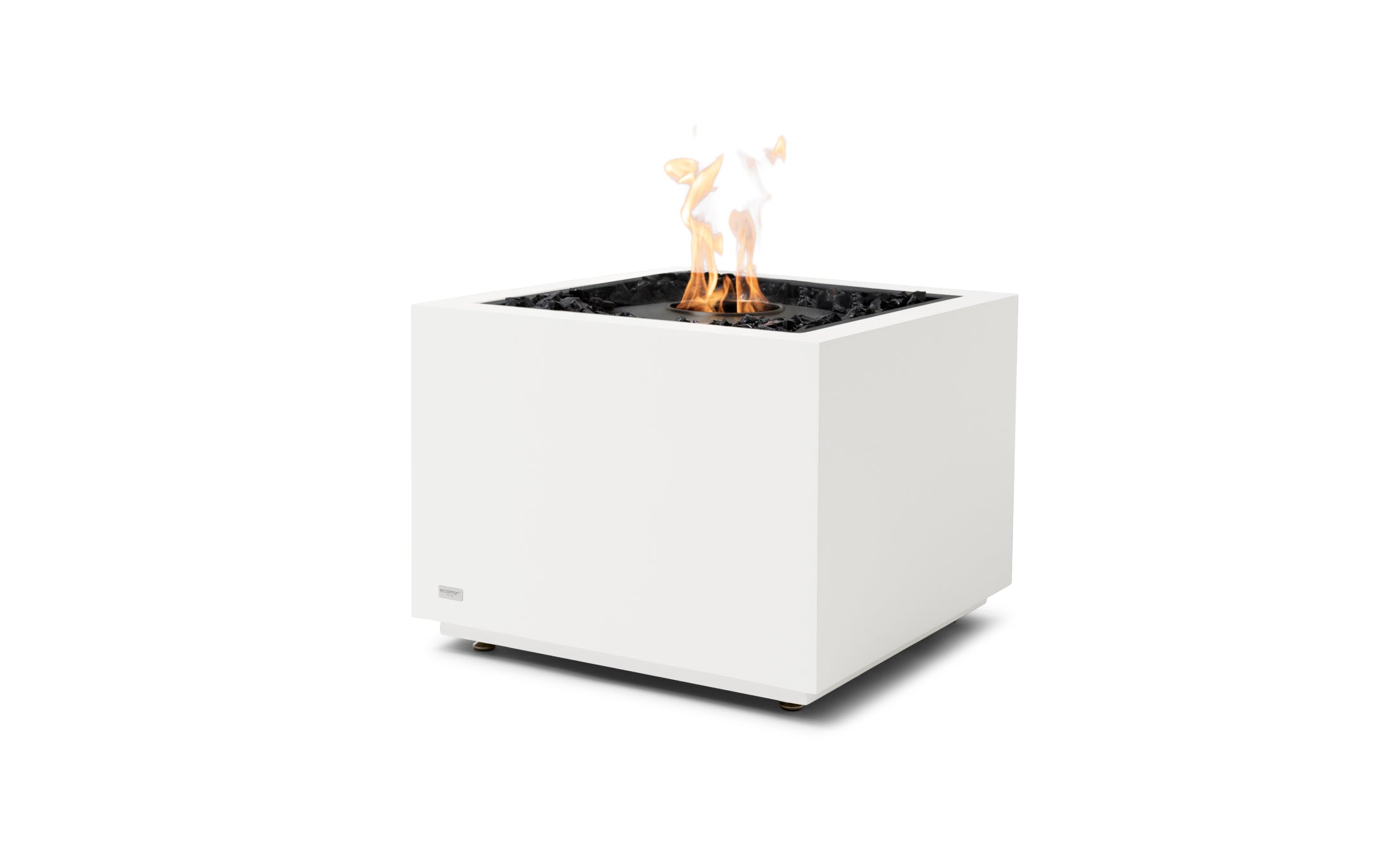 EcoSmart Fire Sidecar 24 in Bone with black burner