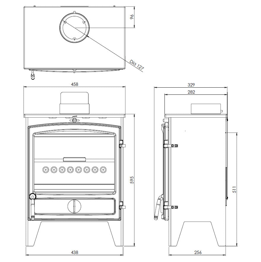 Go Eco 5kW High Line Plus Wide technical drawing
