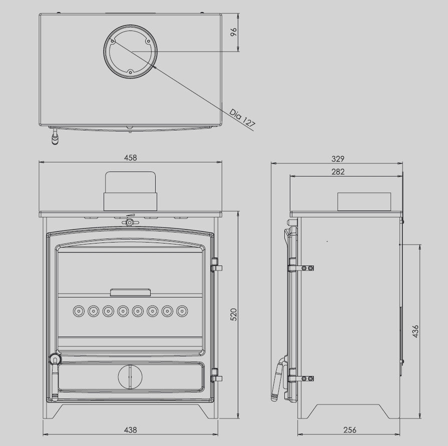 Go Eco 5kW Wide technical drawing