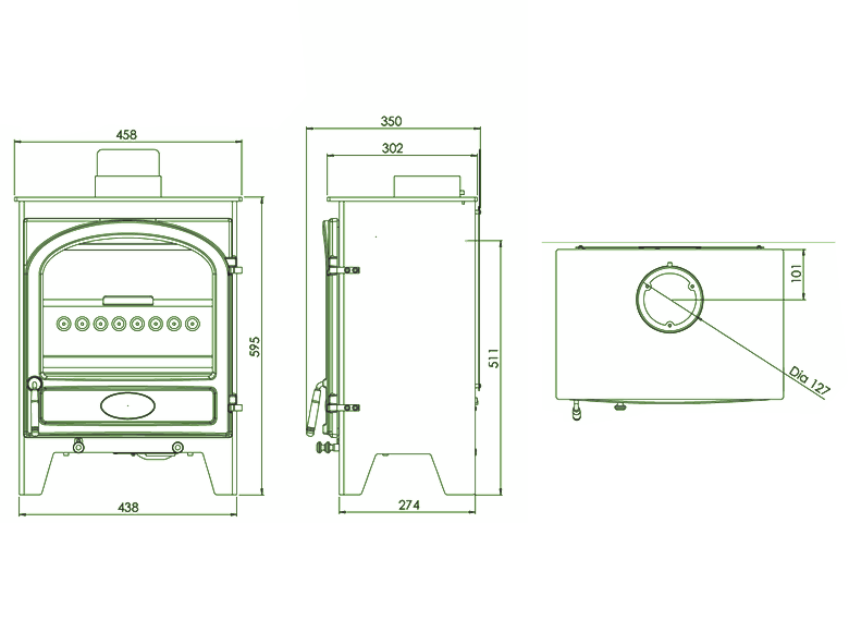 Go Eco Excel 5kW Scenic Wide technical drawing
