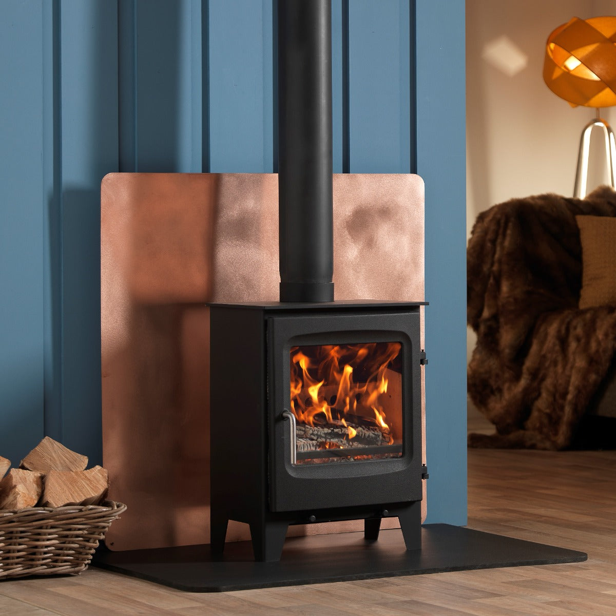 Go Eco Excel 5kW Wide Modern Door – supplier gallery image; accessories shown may be sold separately
