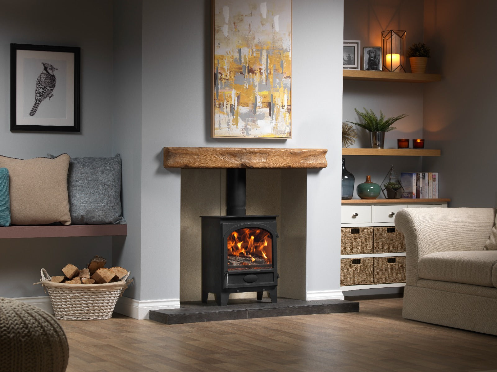 Go Eco Excel 5kW Wide Traditional Door – supplier gallery image; accessories shown may be sold separately