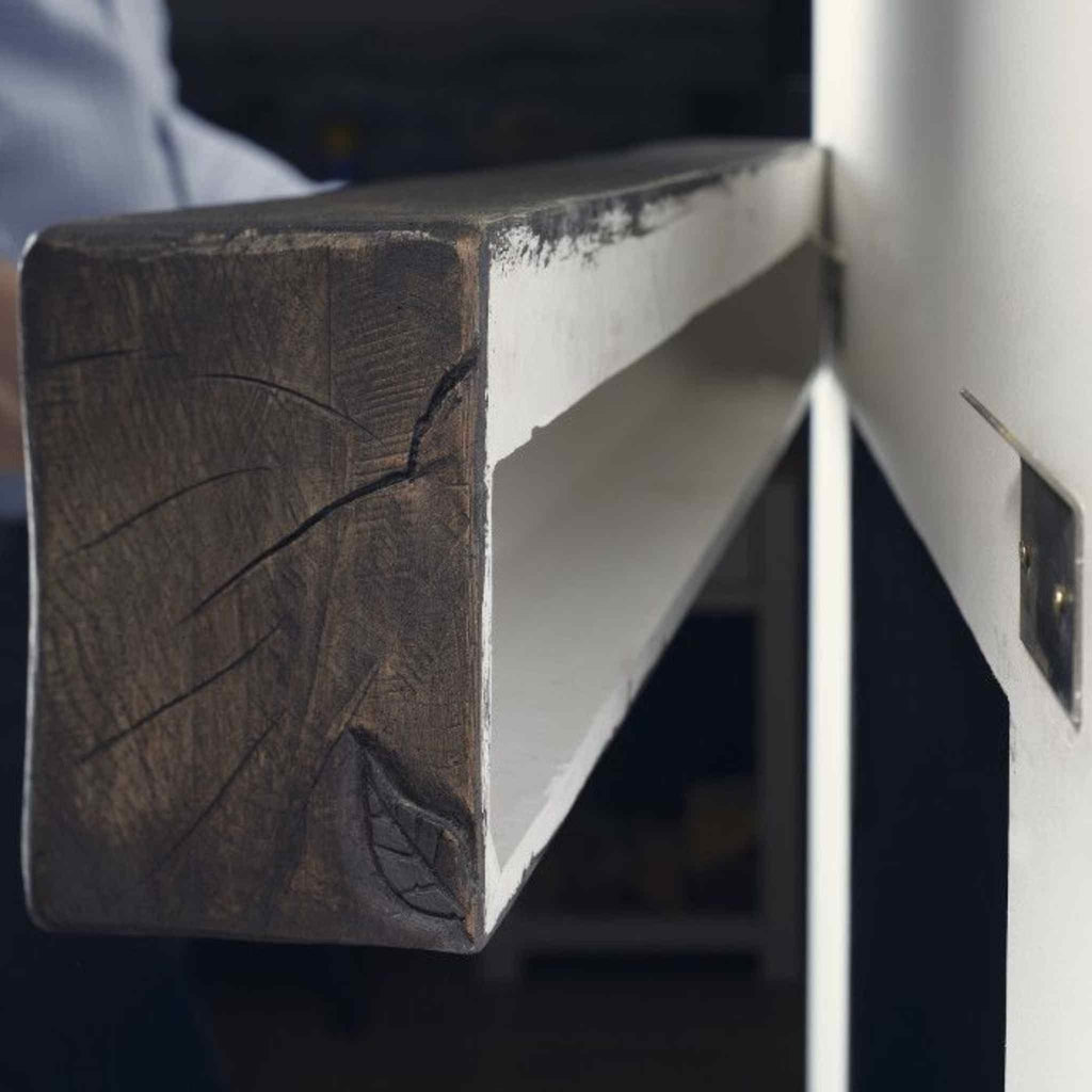 OER Artisan Wood Finish Non-Combustible Geocast Fireplace Beam