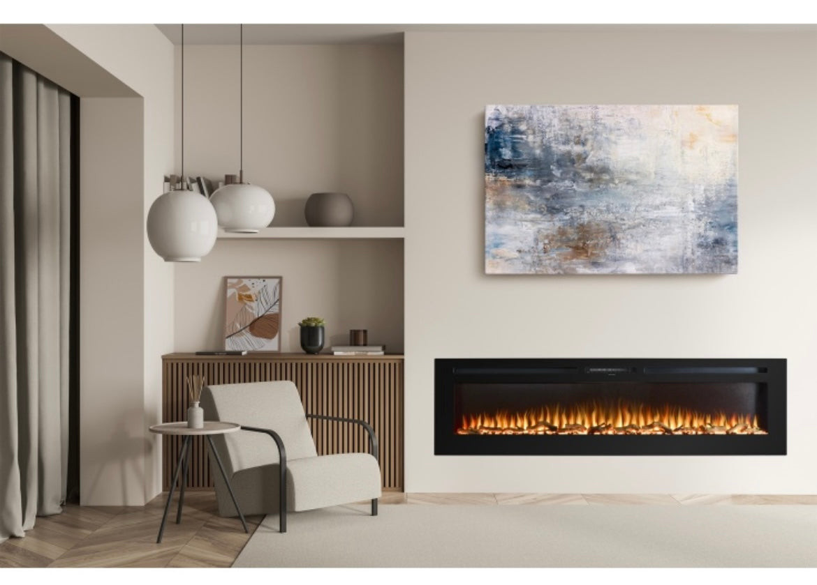 Orlando 72 Inch Media Wall Electric Fire Inset-Twilight Fires