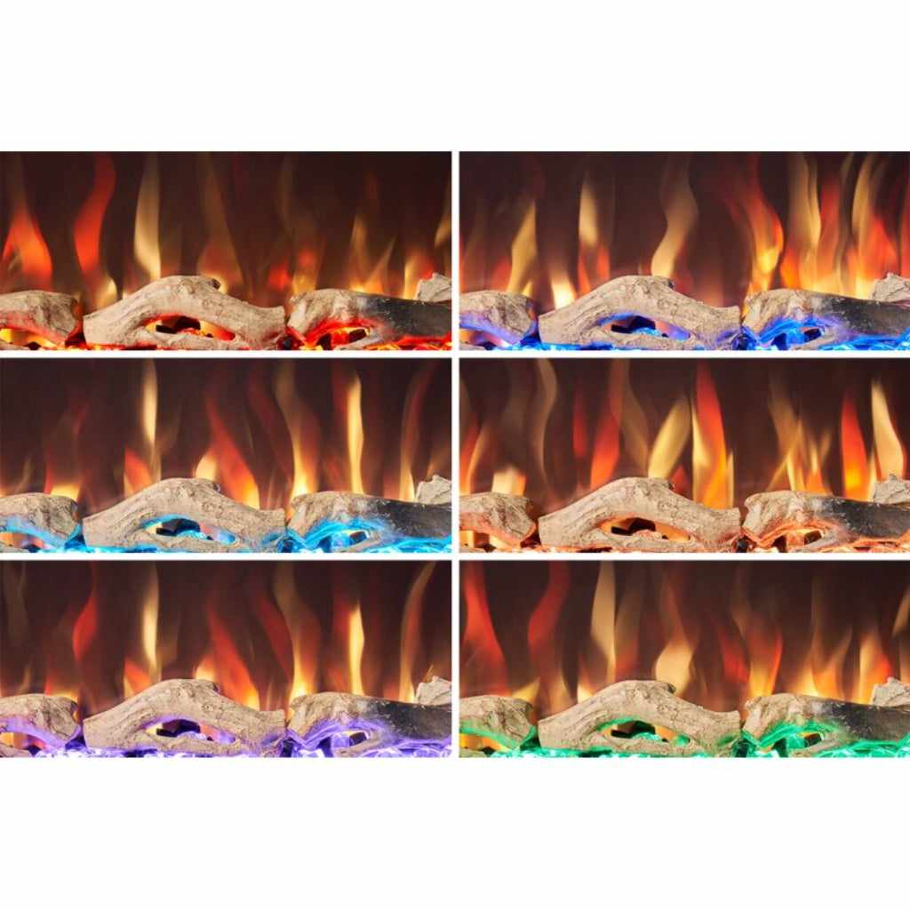 Orlando 50 Inch Media Wall Electric Fire Inset-Twilight Fires