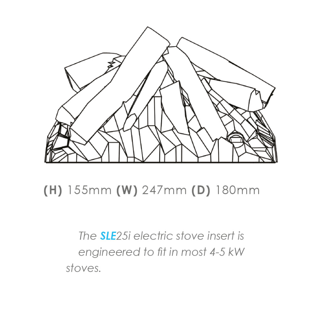 Solution Fires SLE25i Stove Illumination Insert-Twilight Fires