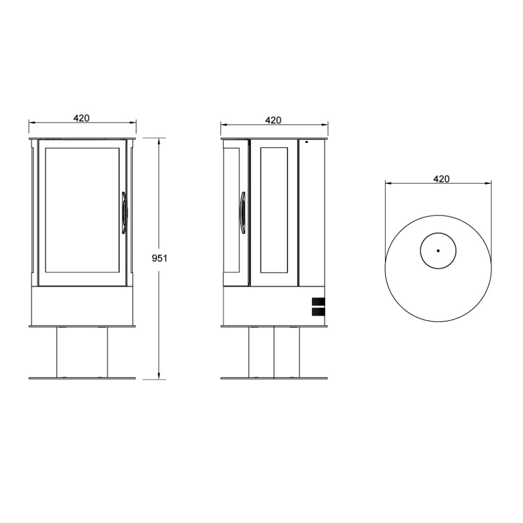 Solution Fires SLE42s Electric Stove-Twilight Fires