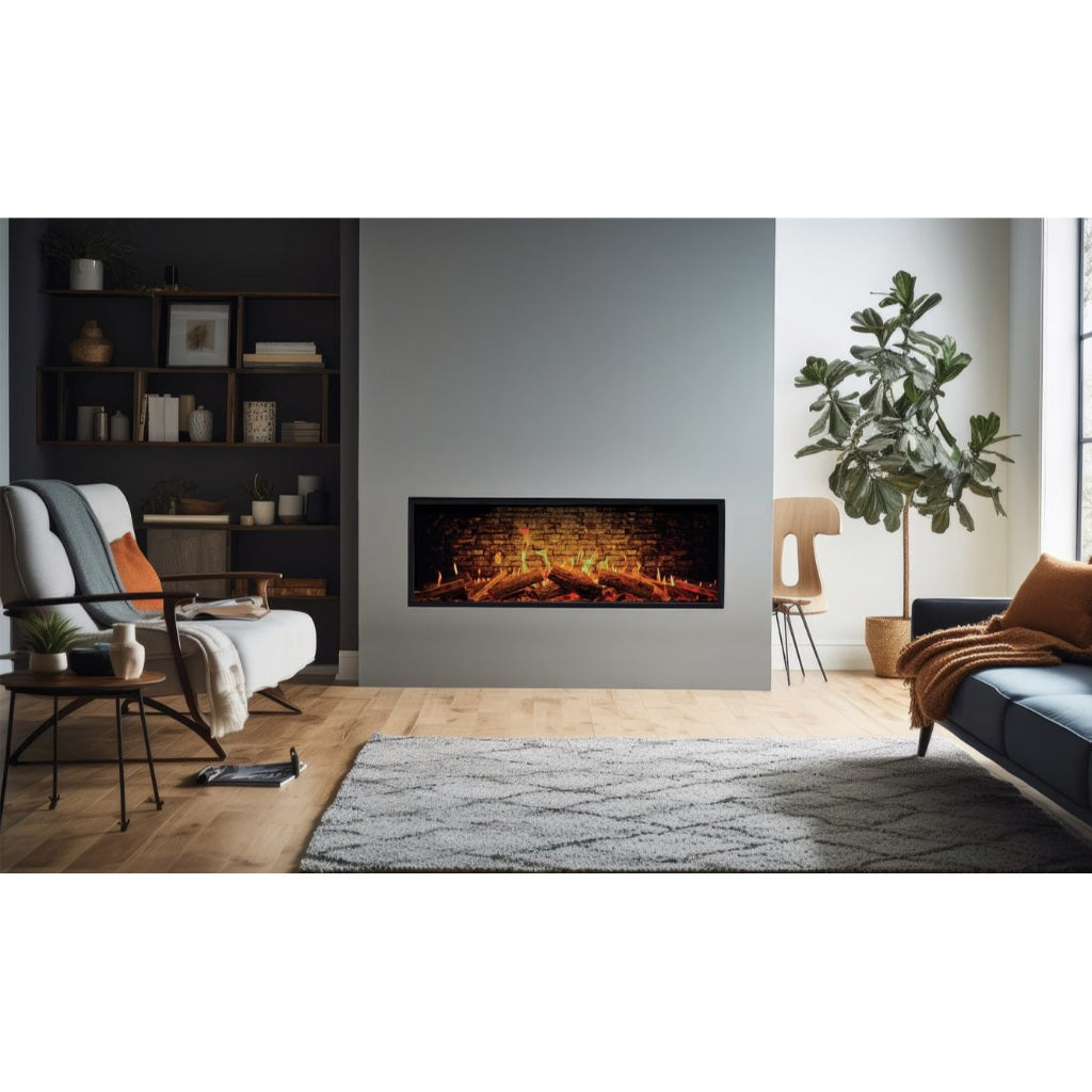 Solution Fires TrueFlame 150 3DX Panoramic Electric Fire - 1/2/3 Sided Media Wall Electric Fire-Twilight Fires
