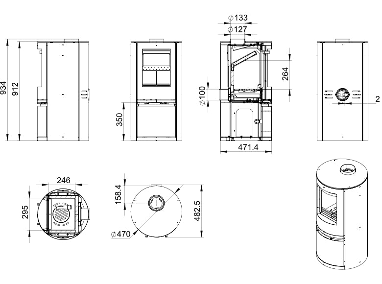 Astbury technical drawing