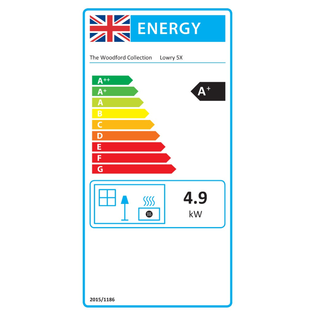 Woodford Lowry 5X Wood Burning / Multifuel Ecodesign Stove| Log Burner-Twilight Fires