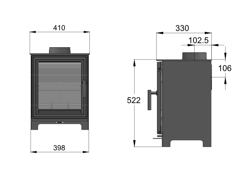 Pankhurst Medium technical drawing