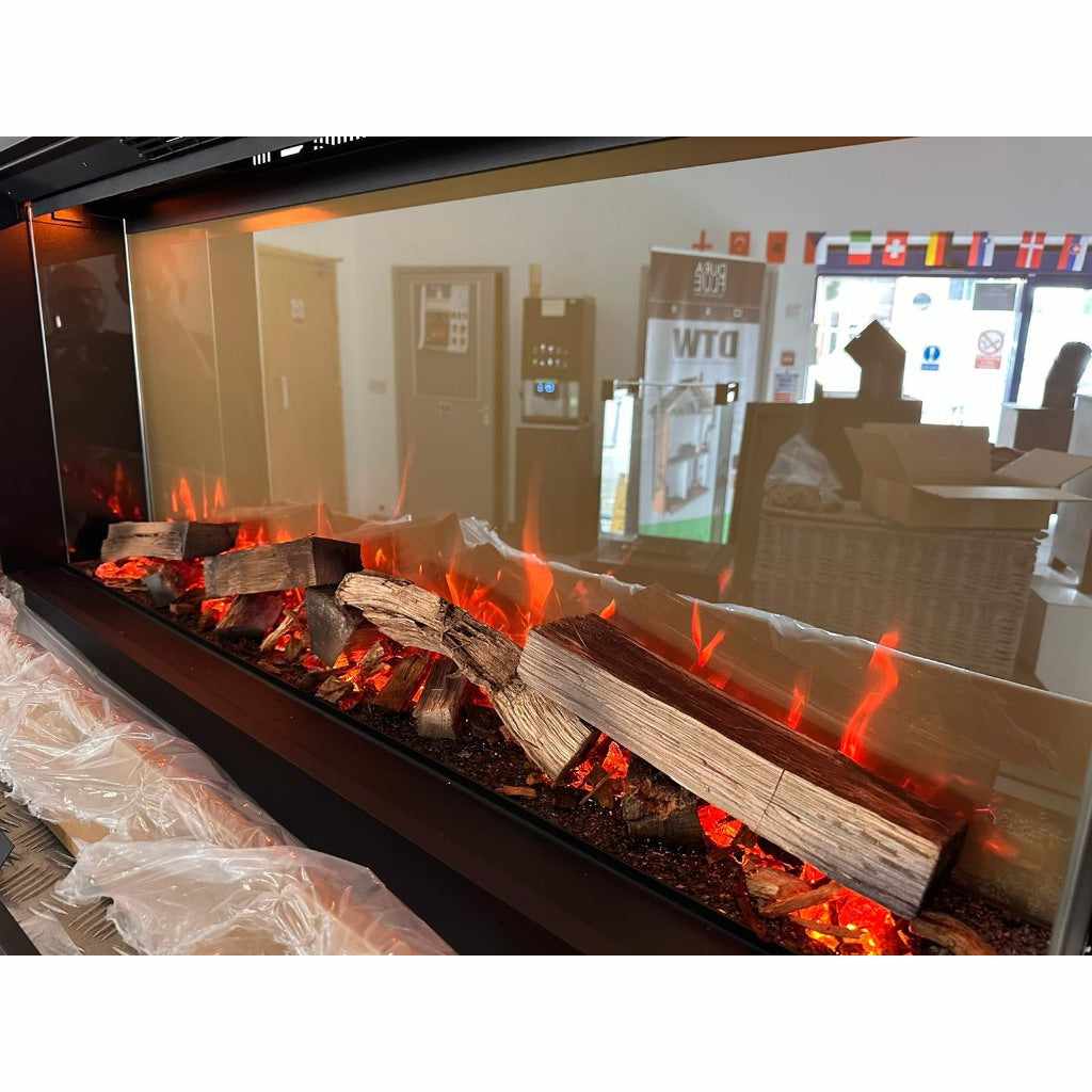 Woodford Thea 1/2/3 Sided Panoramic HD+ Media Wall Electric Fire Insert-Twilight Fires
