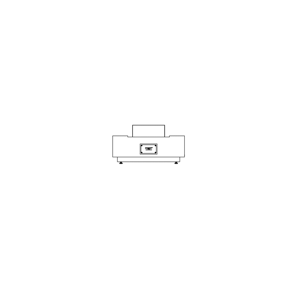 Line drawing of the EcoSmart Fire Cosmo 50 Bioethanol Fire Pit Table showing a front elevation view.