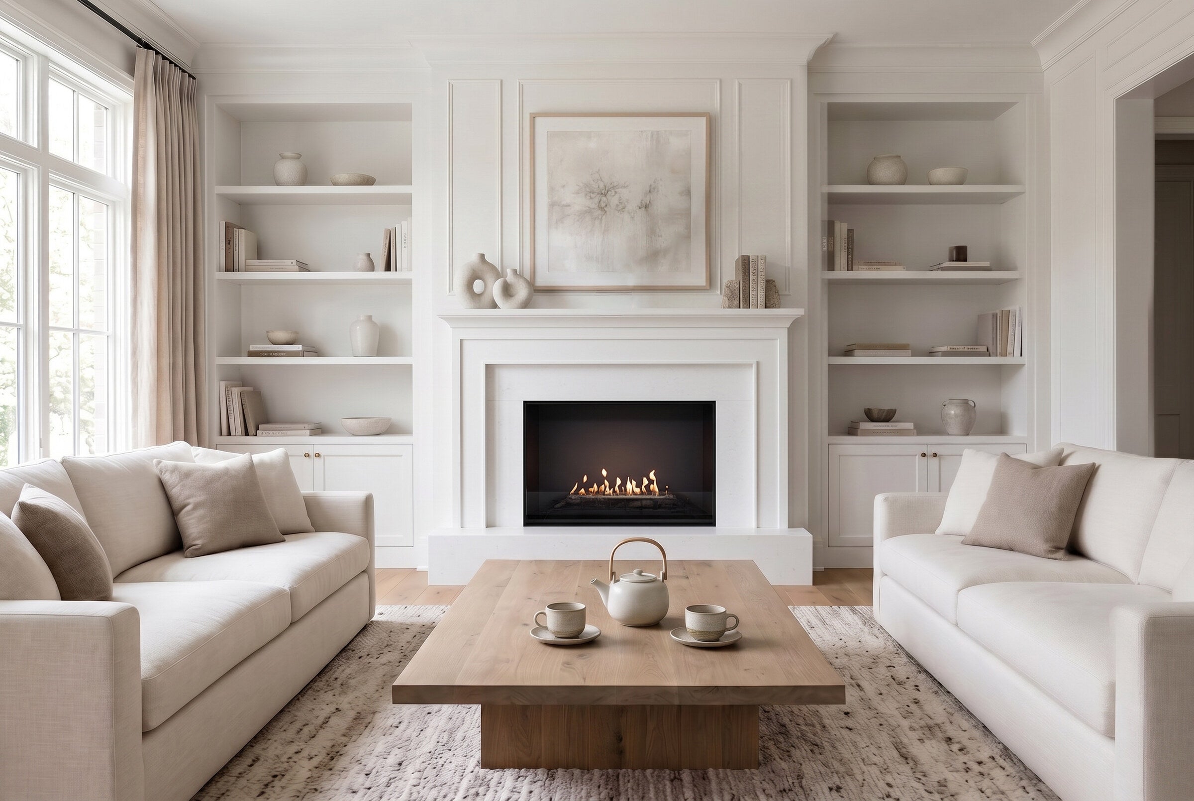 EcoSmart Fire Heritage 56SS traditional fireplace installation