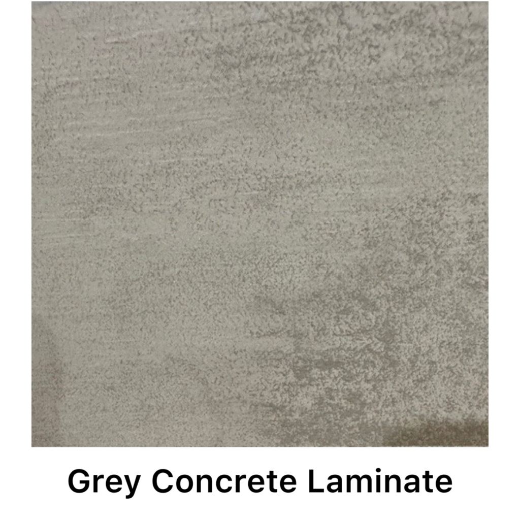 Firetti New York Electric Stove Suite featuring a textured grey concrete effect laminate finish.