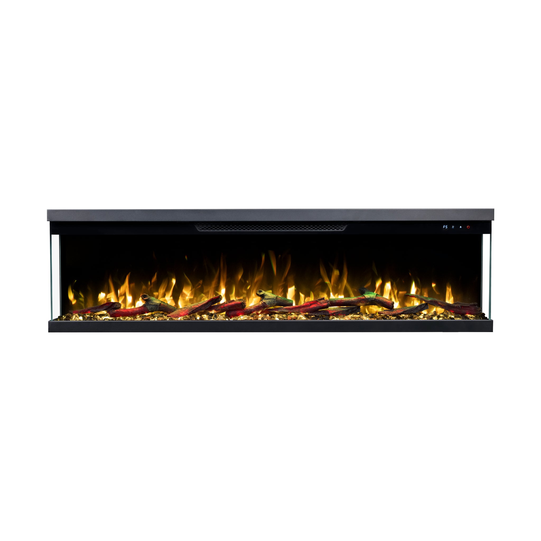 Luxion Panoramic Electric Fireplace– 1/2/3 Sided Media Wall Electric Fireplace-Twilight Fires