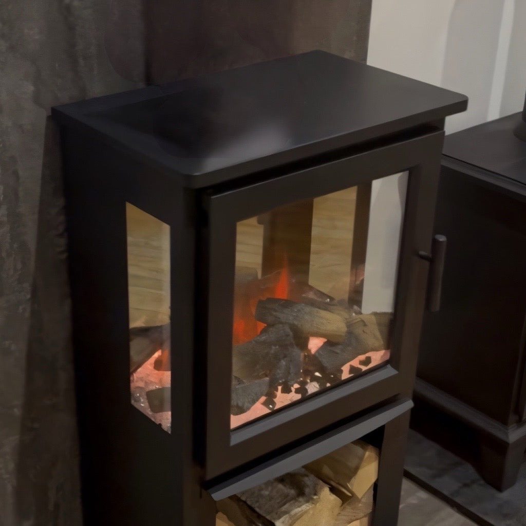 Naples Electric Stove – Realistic Log Effect & LED Flames | Firetti by OER Electric Fire-Twilight Fires