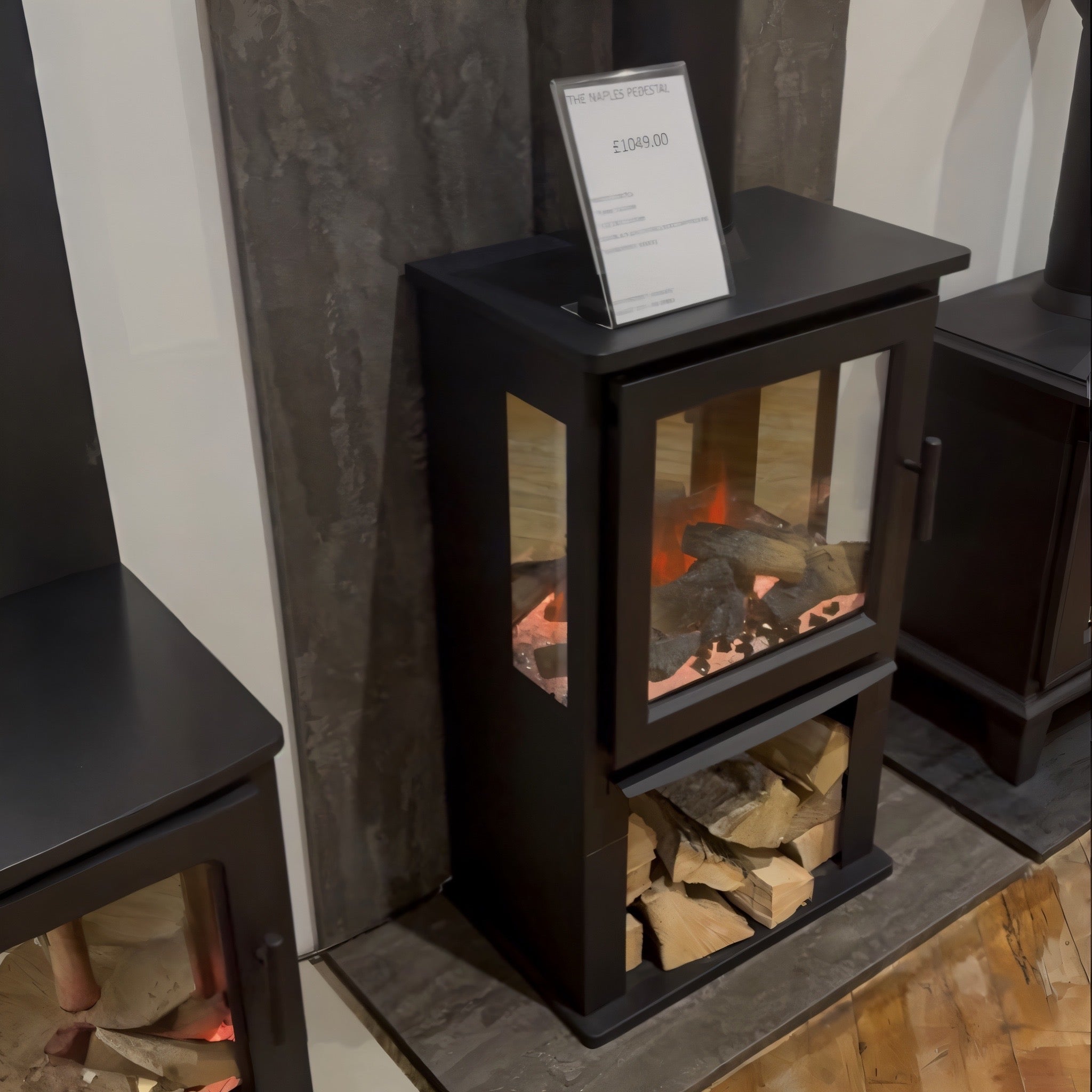 Naples Electric Stove – Realistic Log Effect & LED Flames | Firetti by OER Electric Fire-Twilight Fires