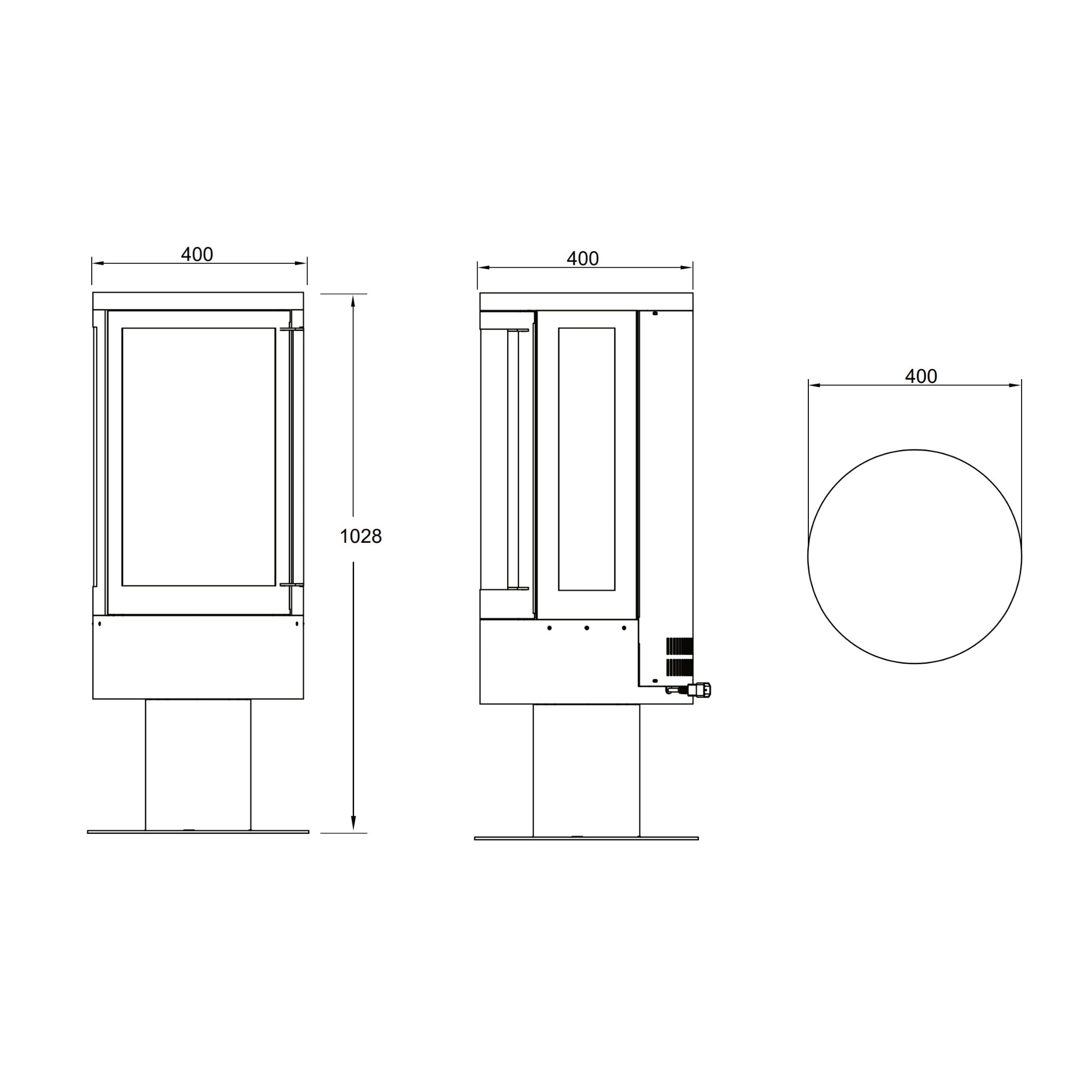 Solution Fires Elegance Electric Stove-Twilight Fires