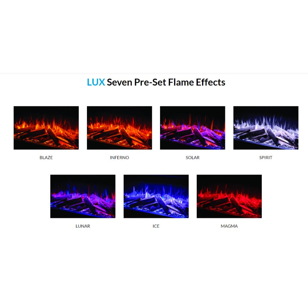 Solution Fires LUX 150 1500mm panoramic electric fire for a media wall