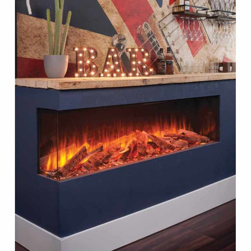 Solution Fires LUX 175 1750mm panoramic electric fire for a media wall