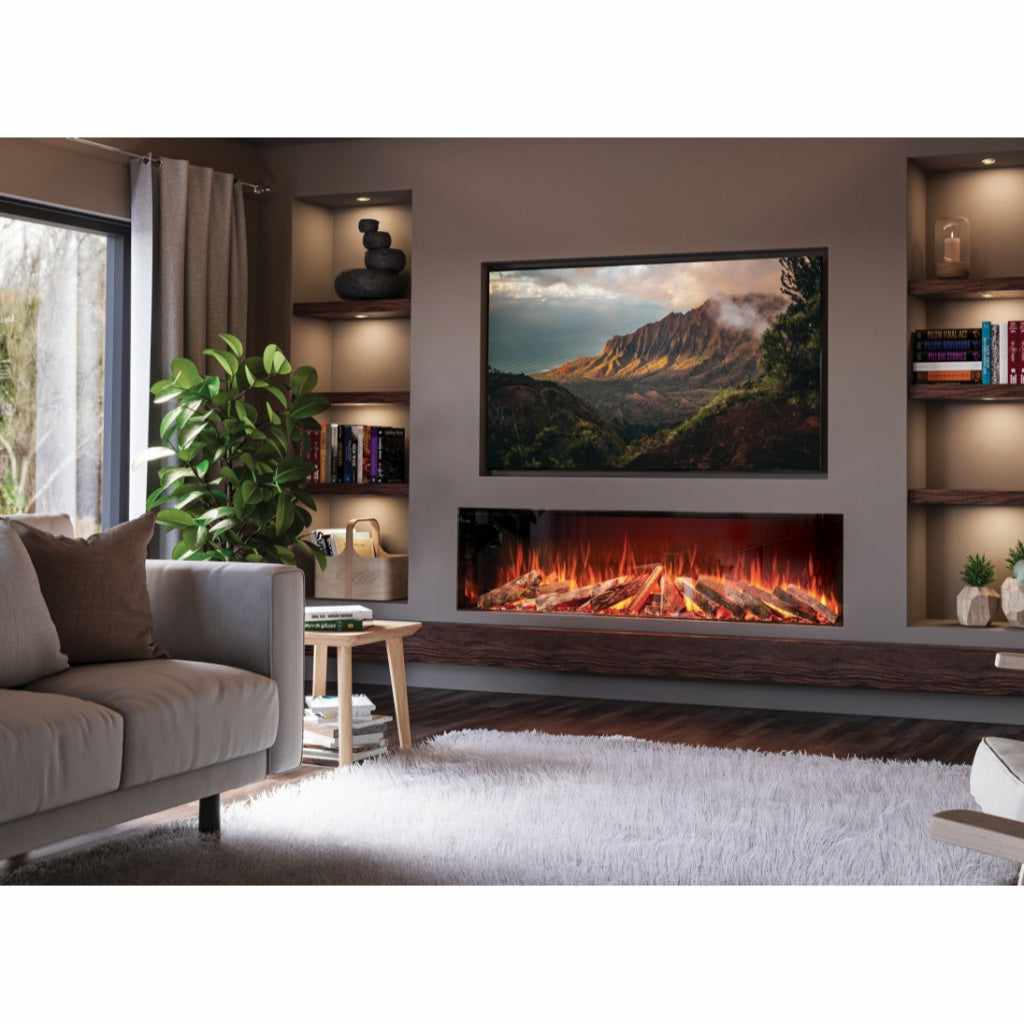 Solution Fires LUX 175 1750mm panoramic electric fire for a media wall