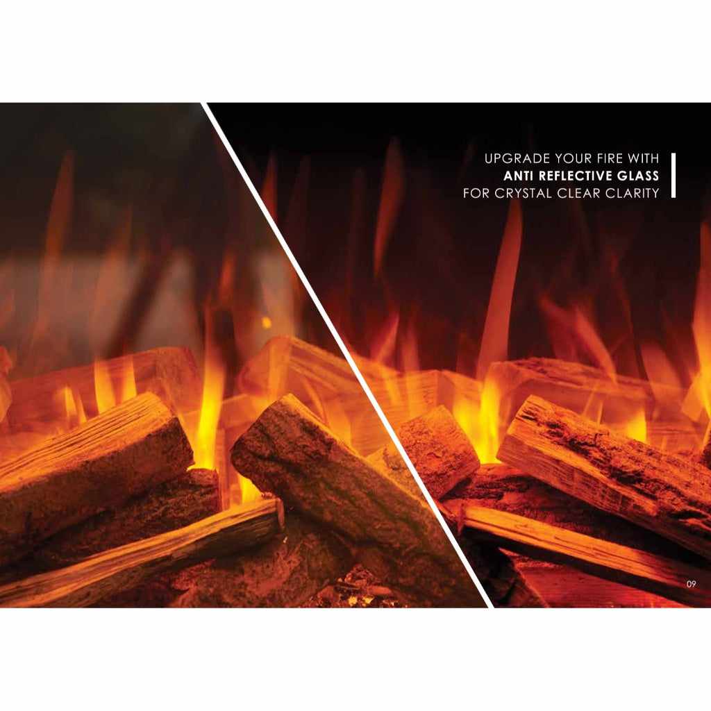 Solution Fires LUX 200 2000mm panoramic electric fire for a media wall