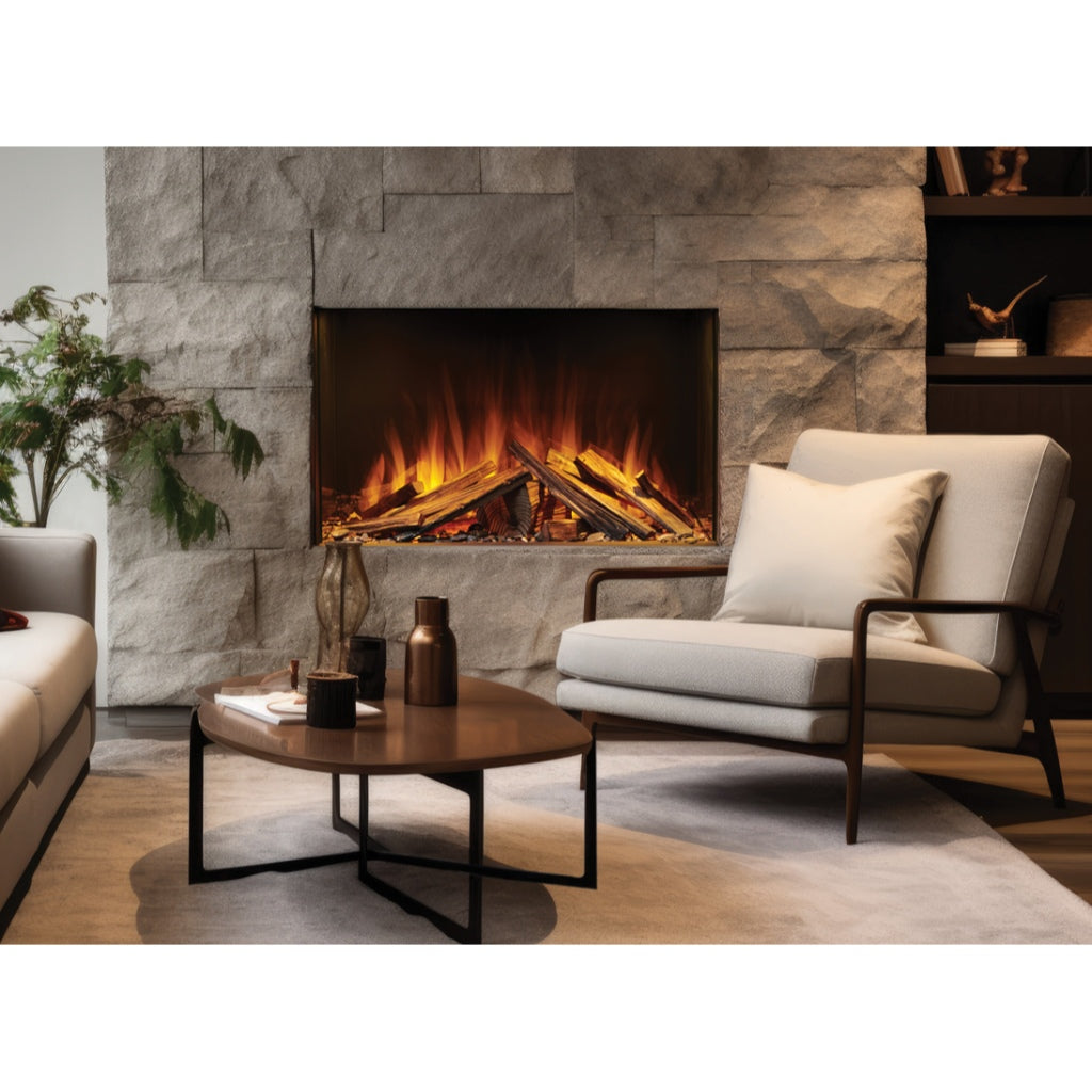 Solution Fires LUX 650 panoramic media wall electric fire