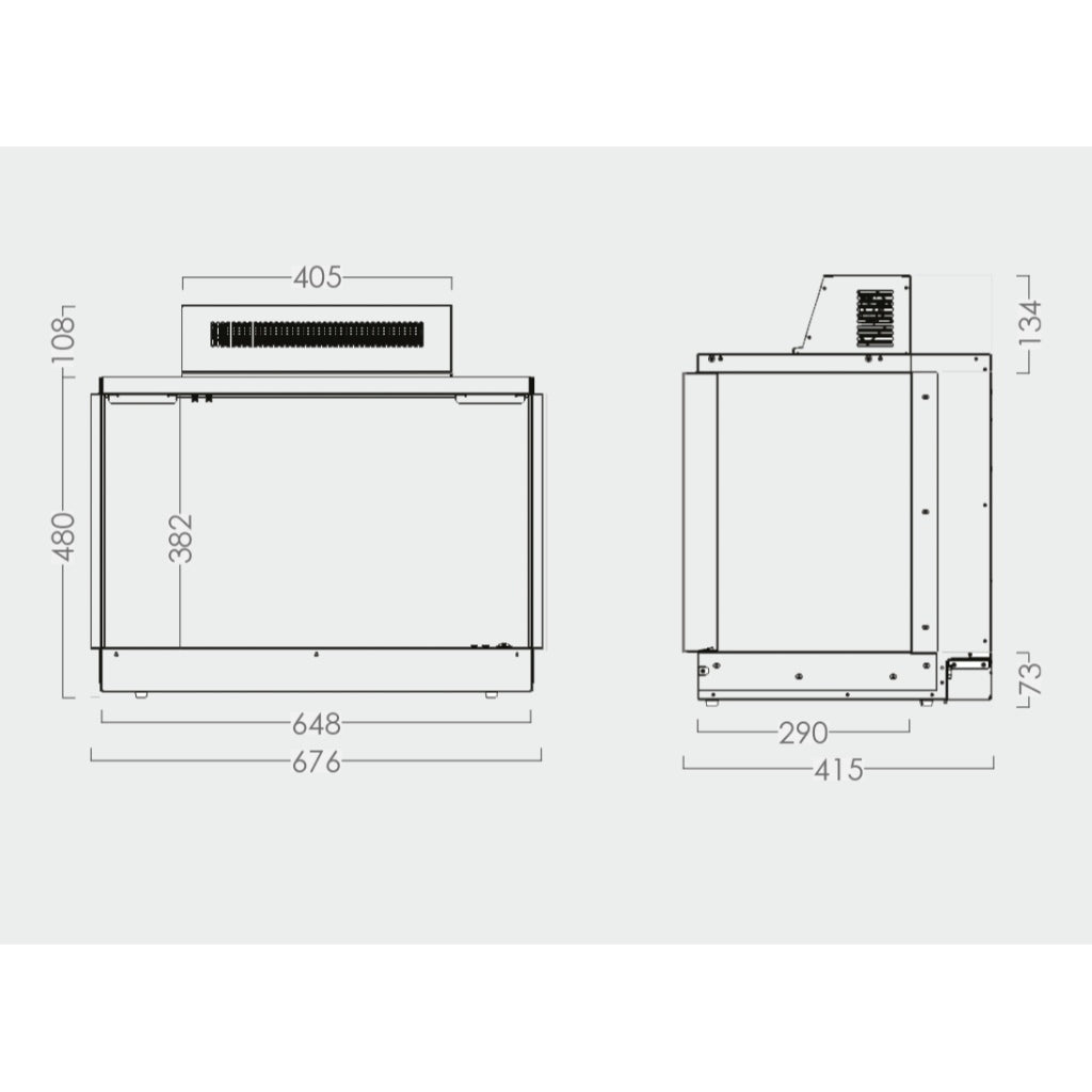 Solution Fires LUX 650 panoramic media wall electric fire