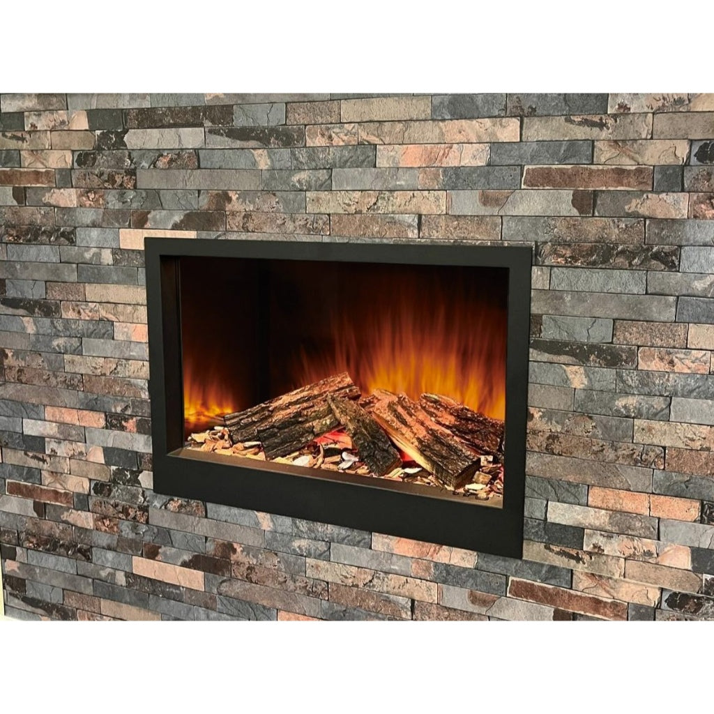 Solution Fires LUX 650 panoramic media wall electric fire