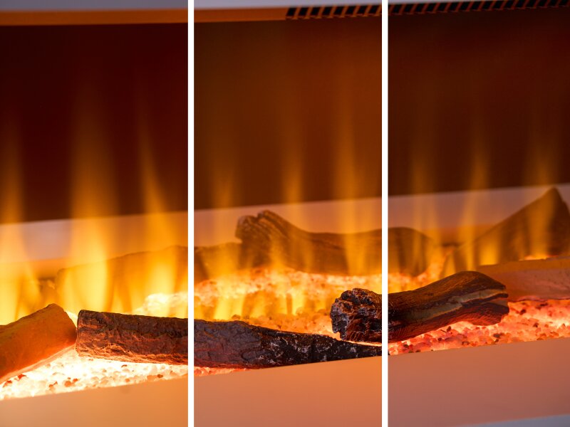 Sure Flame 52 Wall Mounted Fireplace Electric - Floating Fireplace-Twilight Fires