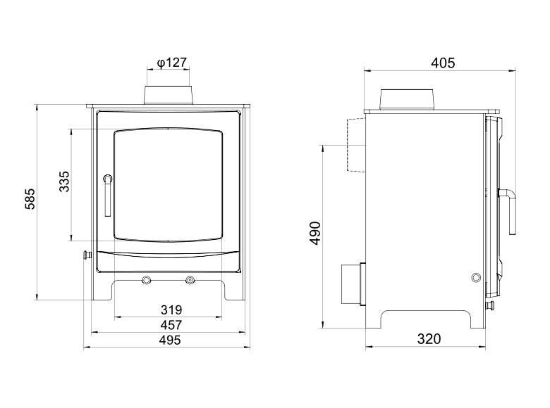 Turing 5X technical drawing