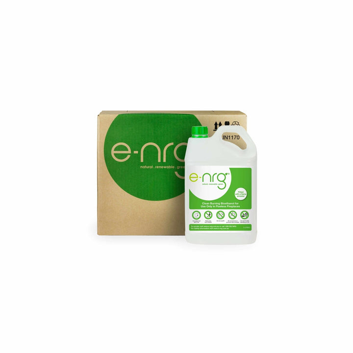 CARTONS OF E-NRG BIOETHANOL FUEL of the EcoSmart fires