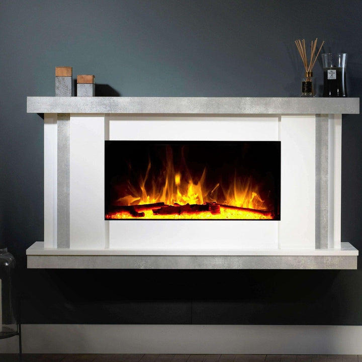 Flametek Juno Electric Fireplace Suite