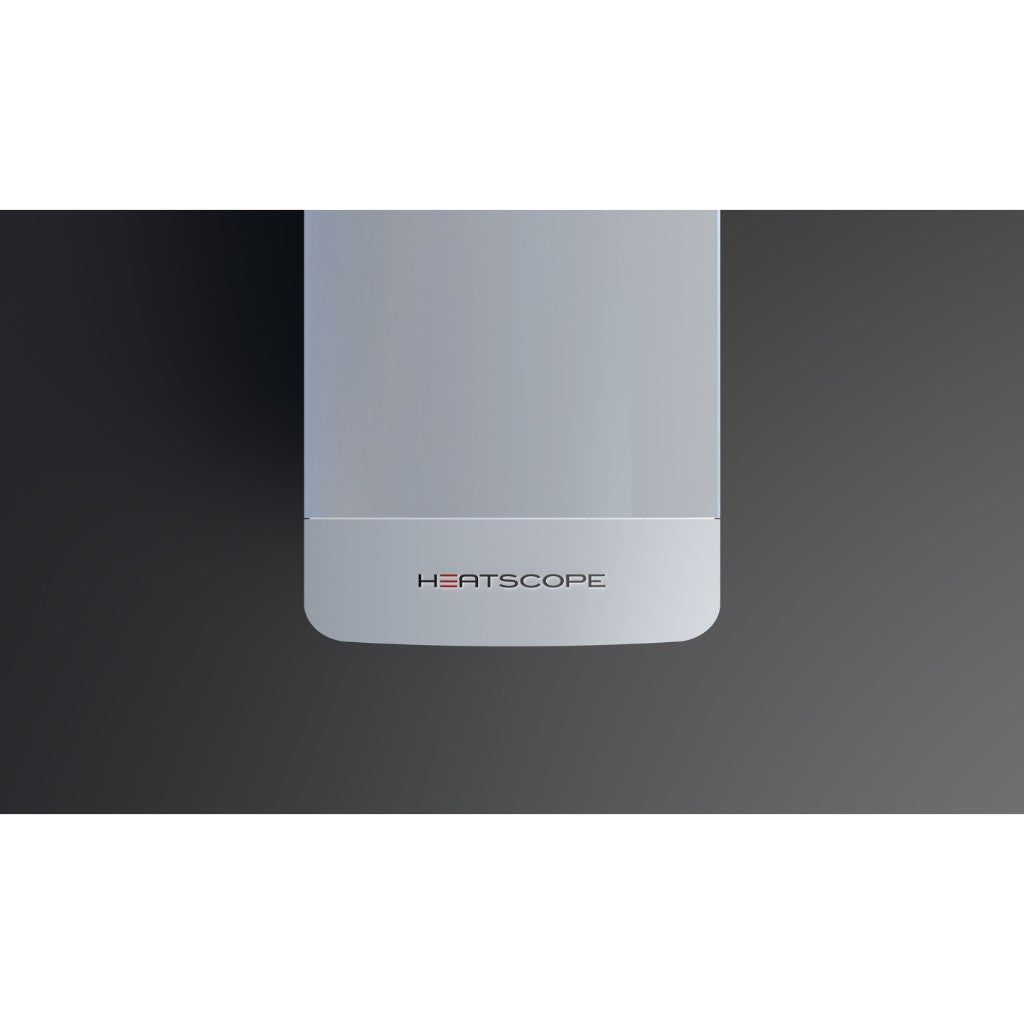 Heatscope Heaters Pure 3000W electric radiant heater in a sleek white finish with a minimalist design.