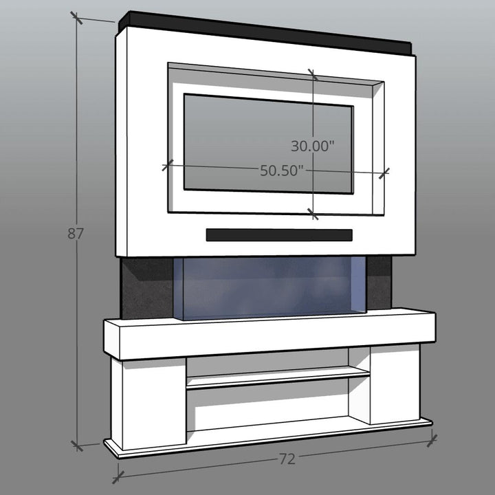 Media Wall Package - Sound Bar Cutout add on