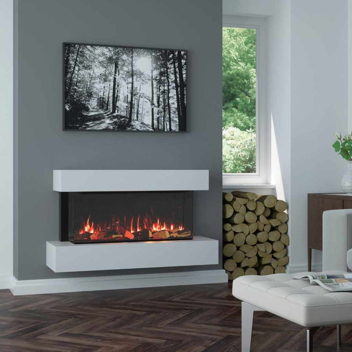 OER Alpine Electric Fireplace suite