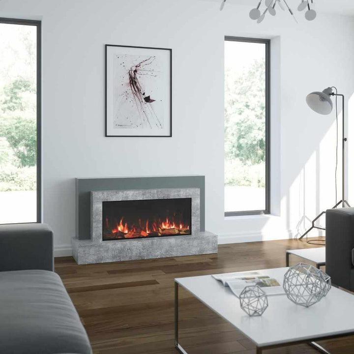 OER California Electric Fireplace suite