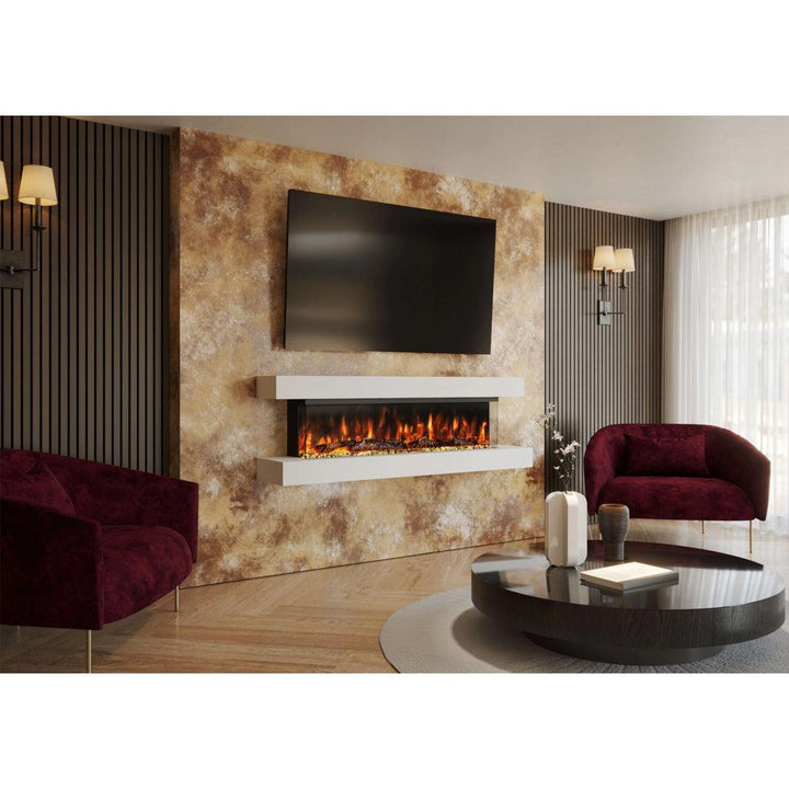 Studio 5 - 62 Inch Wall Mounted Fireplace Electric - Floating Fireplace