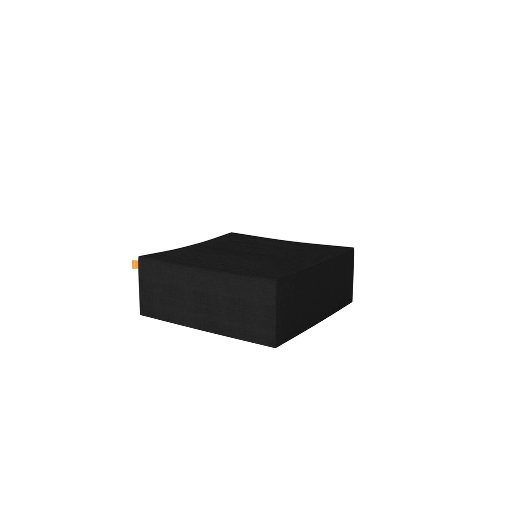 EcoSmart Fire Protective Cover in black, featuring a square, low-profile design with a small orange side tab.